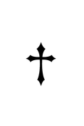 Classic Cross Tattoo