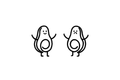 Cute couples Avocado