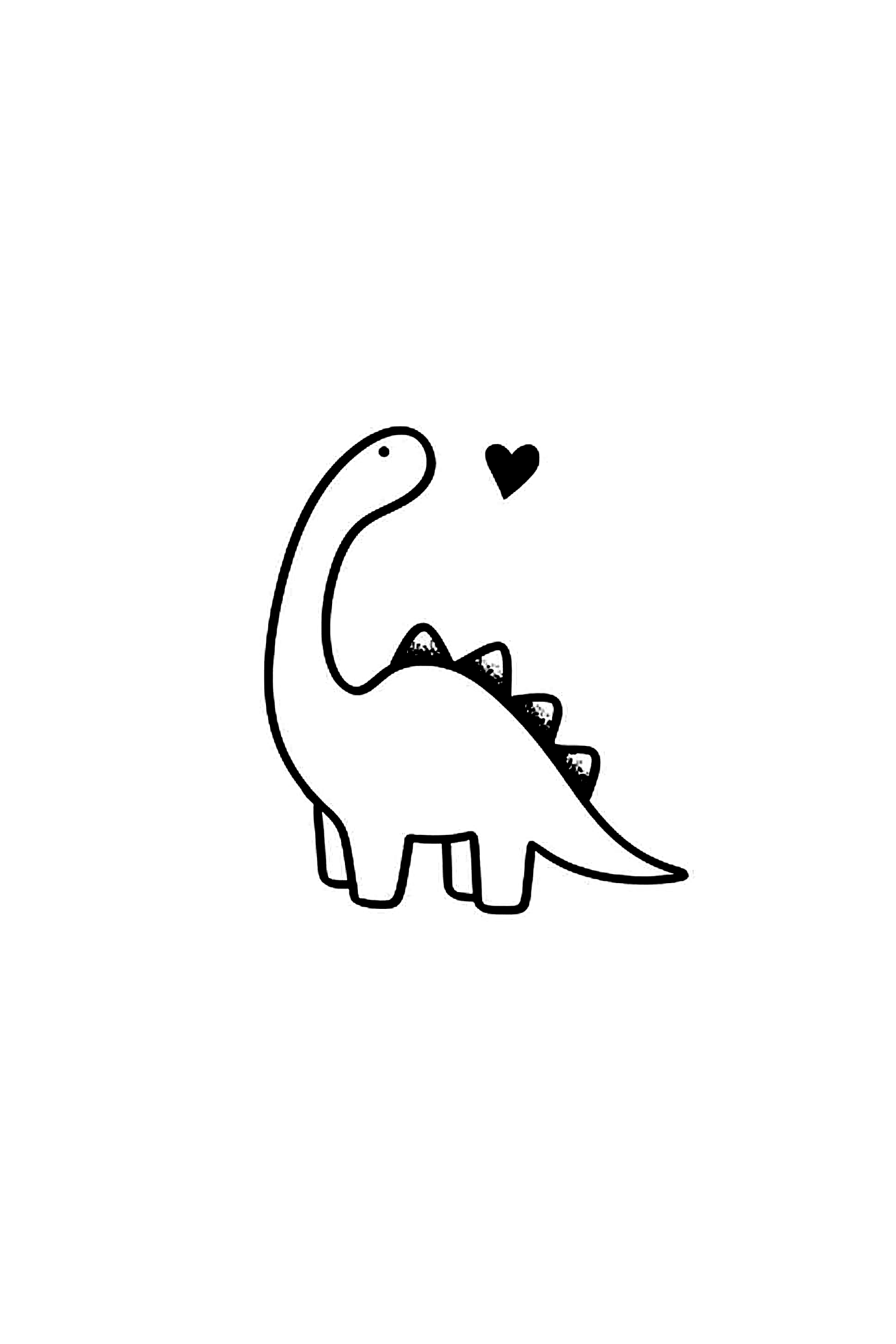 Cute Dino Tattoo