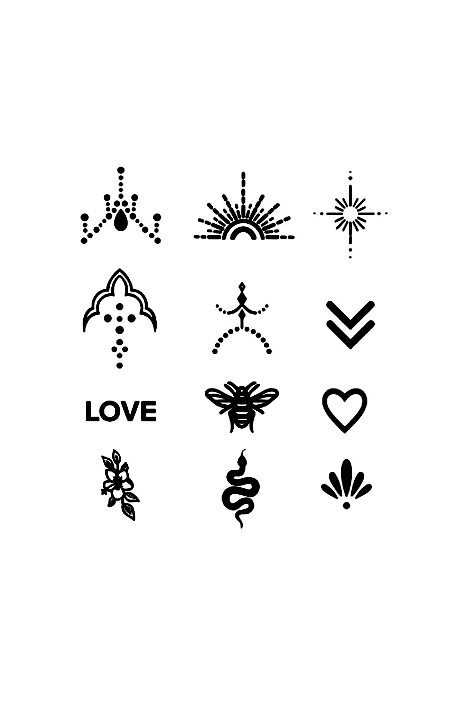 Mini Mixed Tattoo