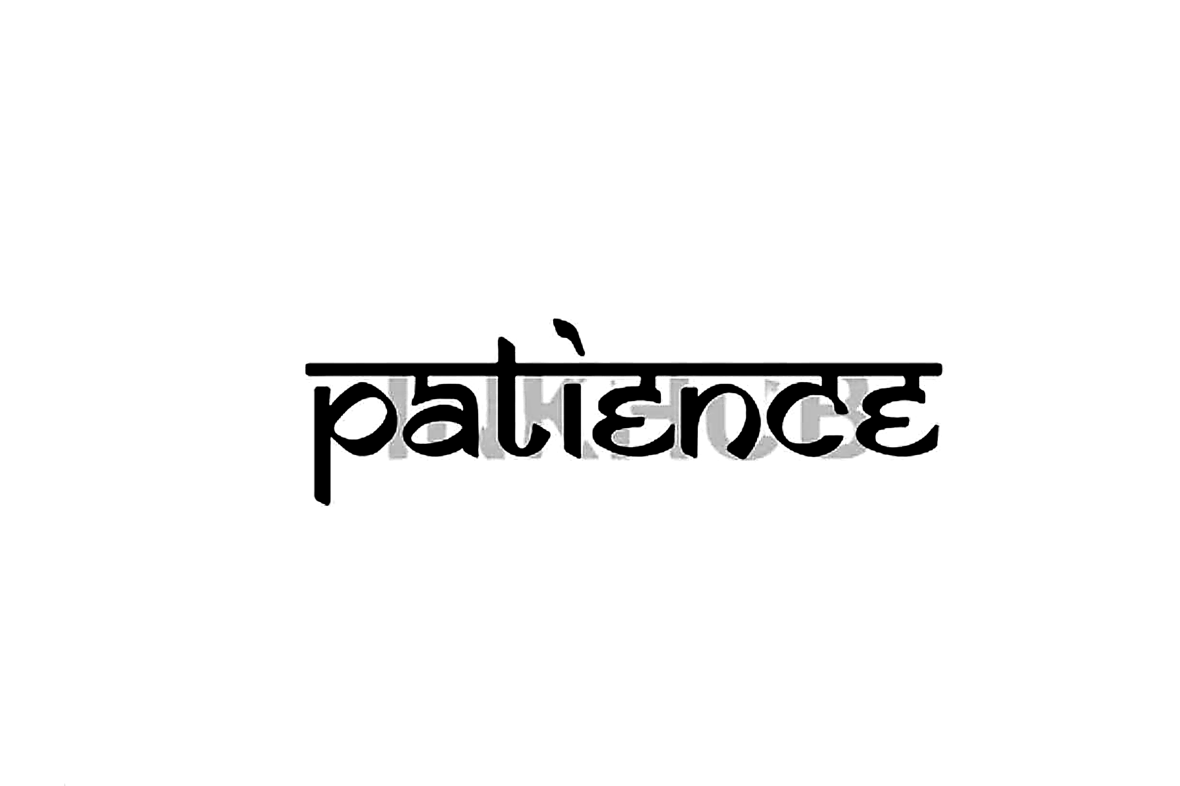 Patience tattoo