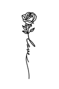 Rose Stem Love
