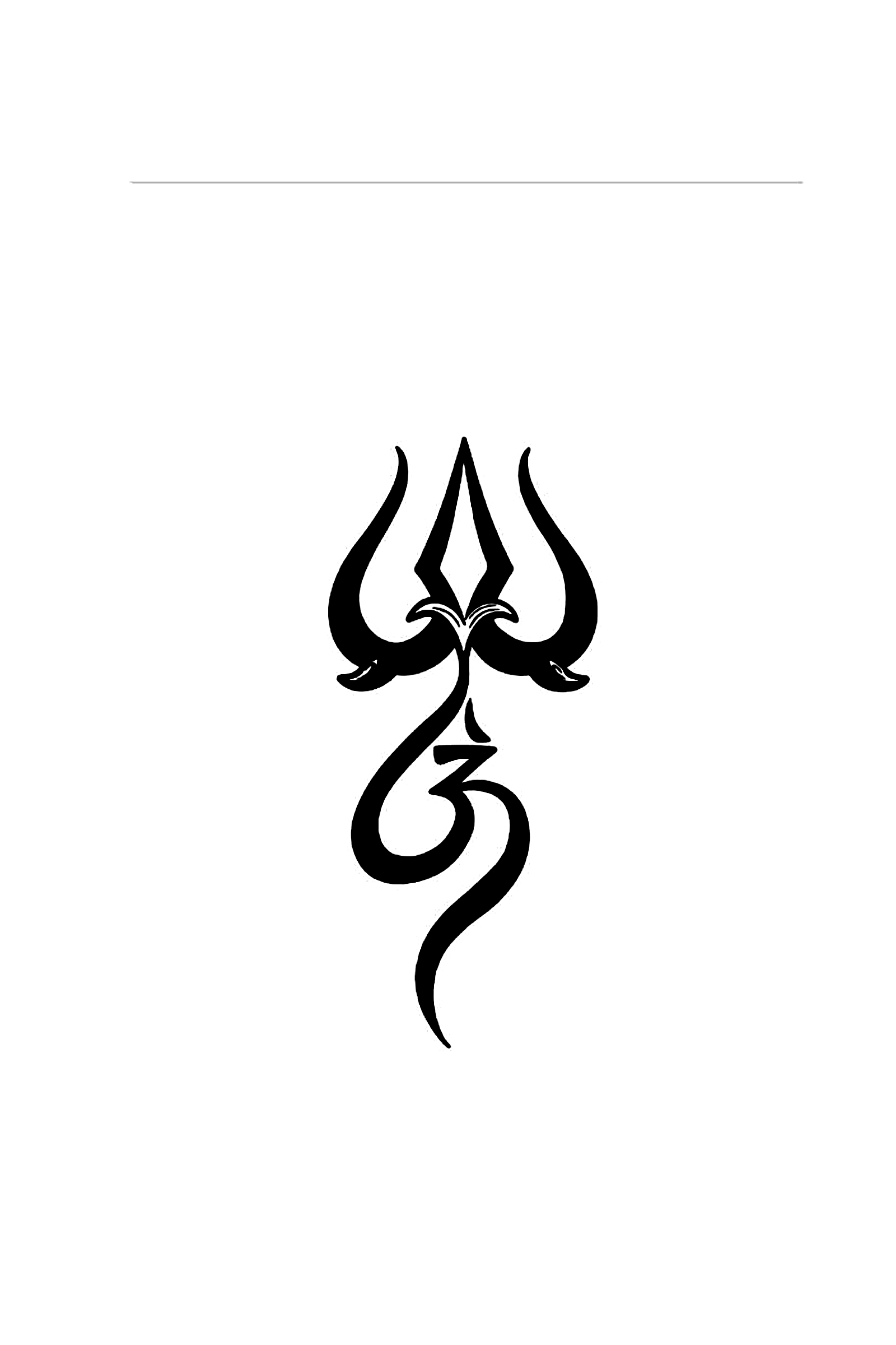 Trident Om Tattoo