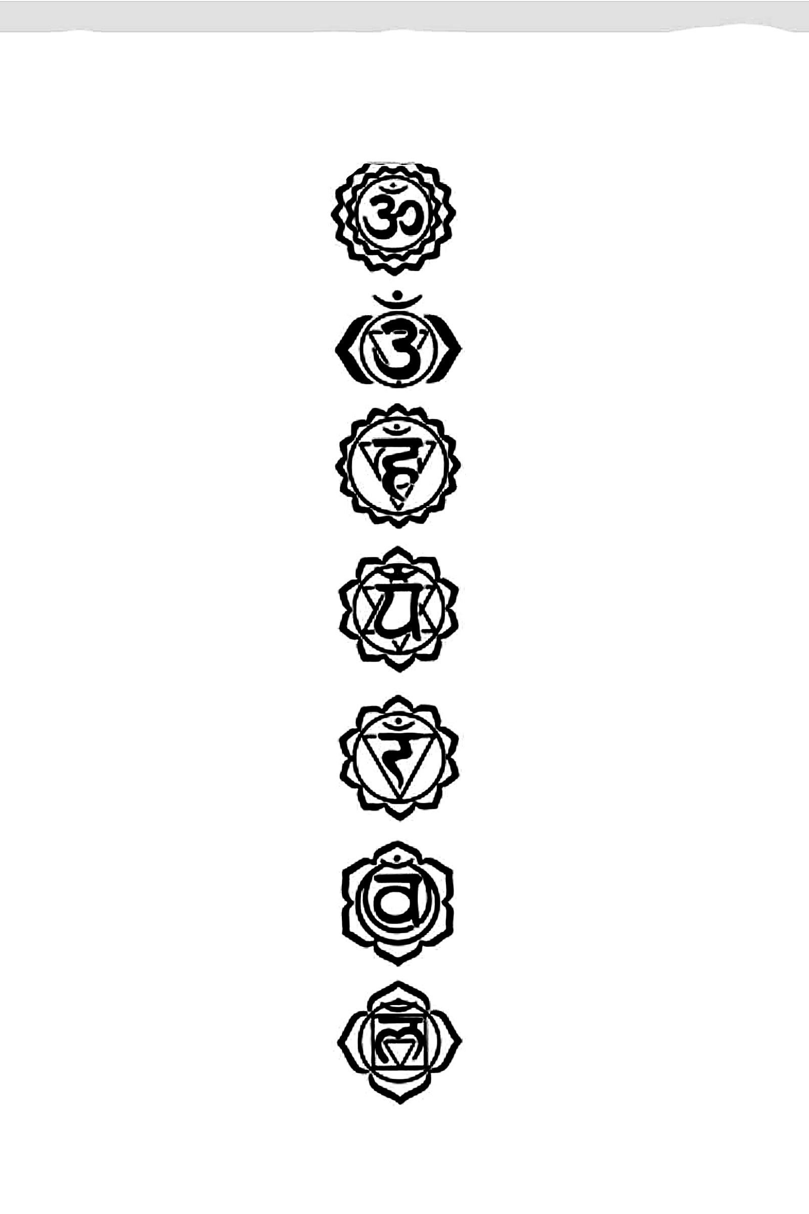 Yoga Chakra Tattoo
